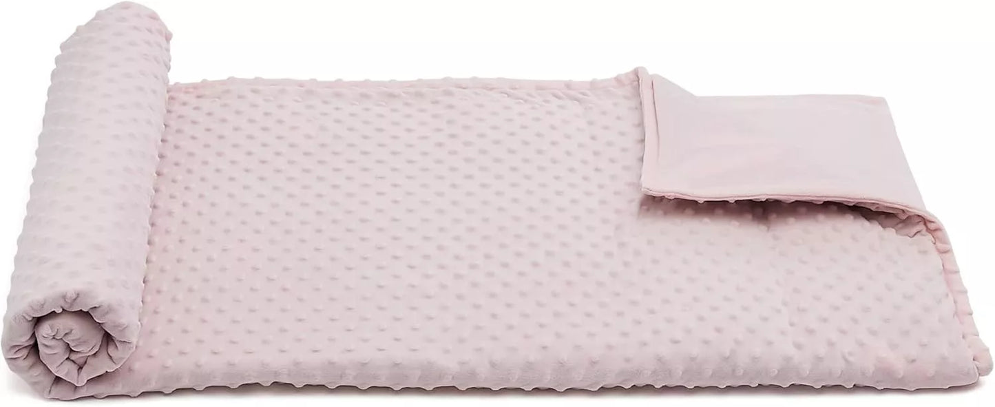 Amazon Basics Kinder-Gewichtsdecke aus Baumwolle und wendbarer Mikromink-Bezug