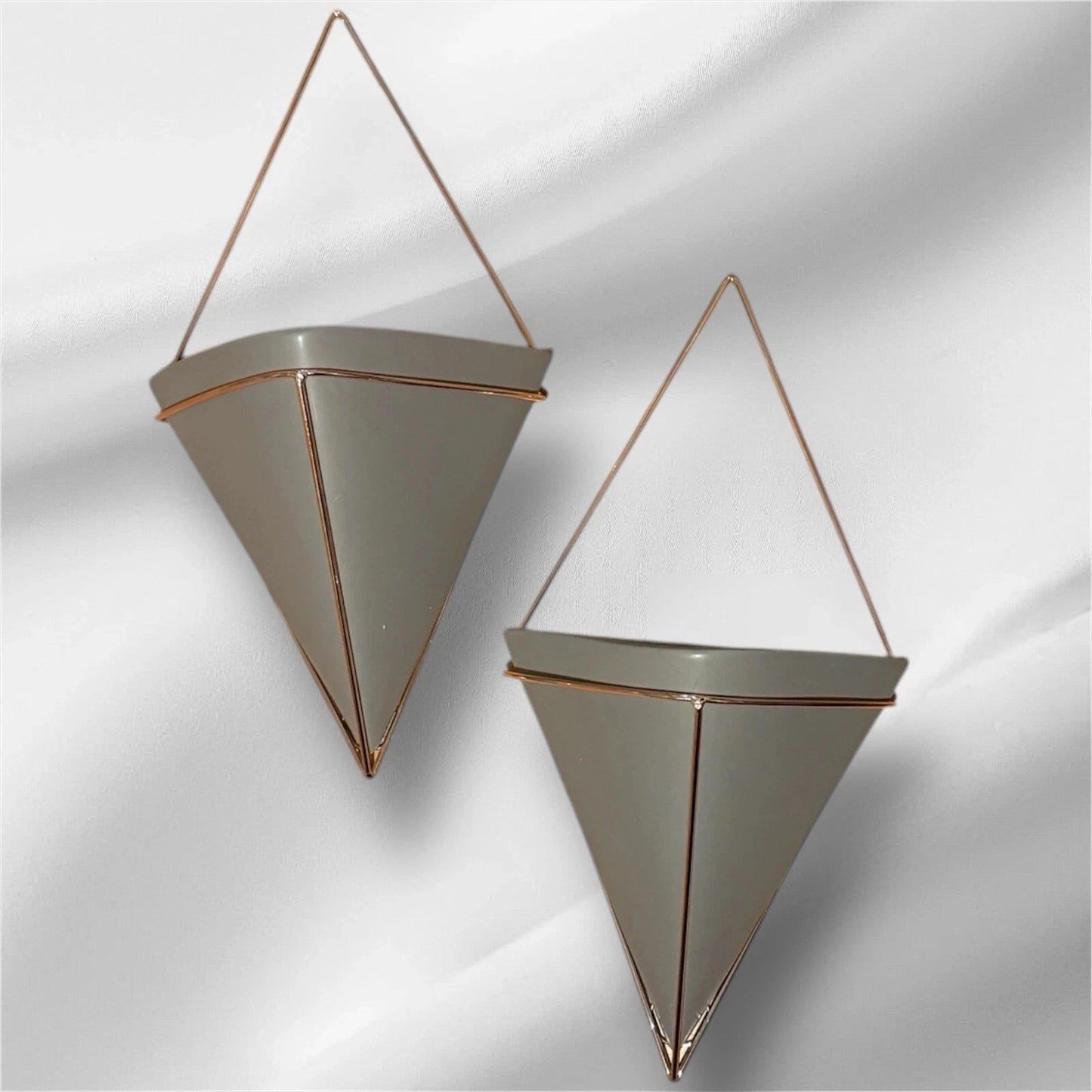 Pure Living Wandvase/deko für Pflanzen uvm im 2er Set 21x40,70x11,30cm Porzellan