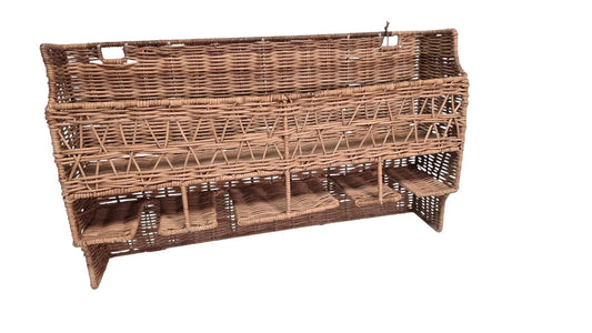 Wandregal Vintage Rattan Weinregal Küche Weltbild Braided