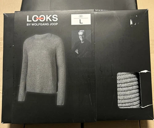 LOOKS by WOLFGANG JOOP  Woll Strick Pullover  Damen Herren - Größe L